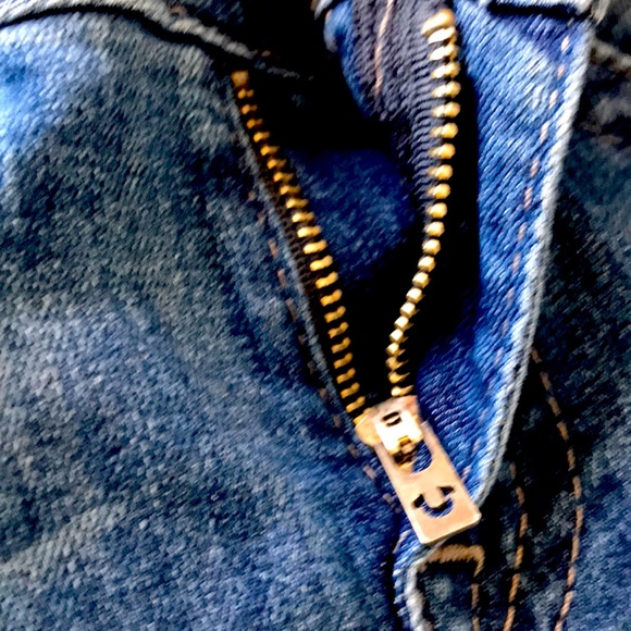 TRUE RELIGION JEANS 31 WOMEN GREAT CONDITION BLUE TRUE RELIGION SYMBOL - Picture 8 of 13